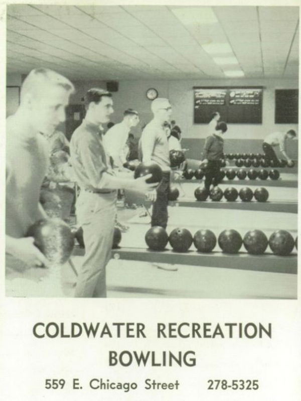 Recreation Bowling (Coldwater Recreation Bowling) - Old High School Yearbook Ad (newer photo)